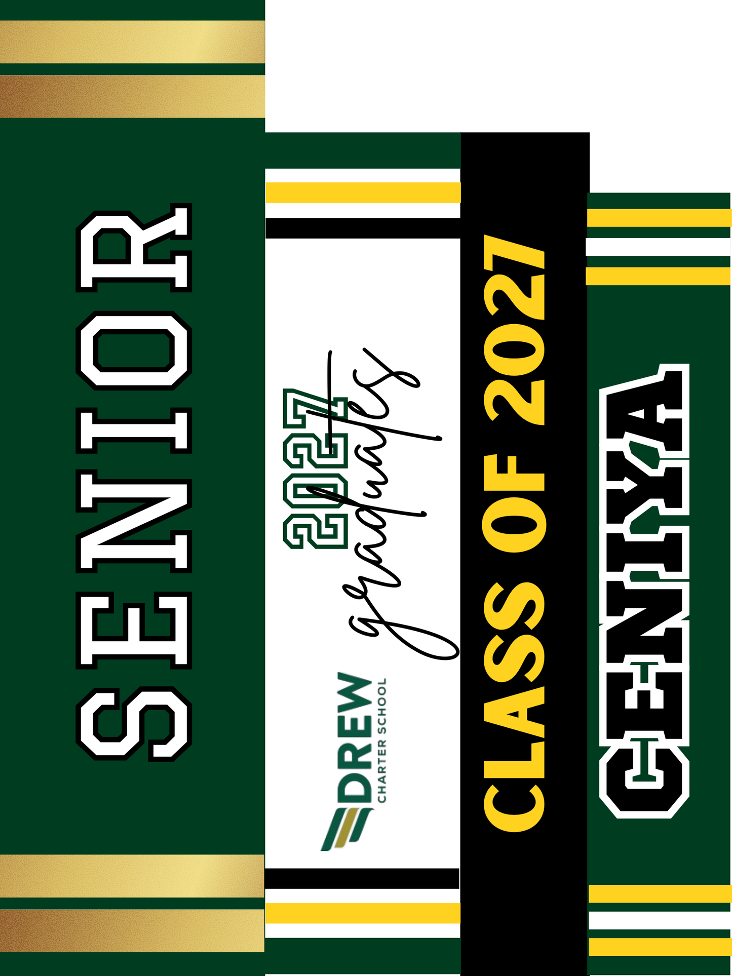 Editable Graduation Backdrop Template – Instant Download