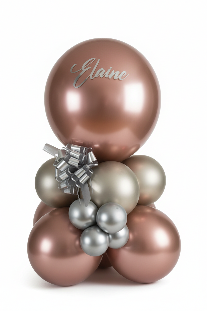 Personalized Balloon Table Stack